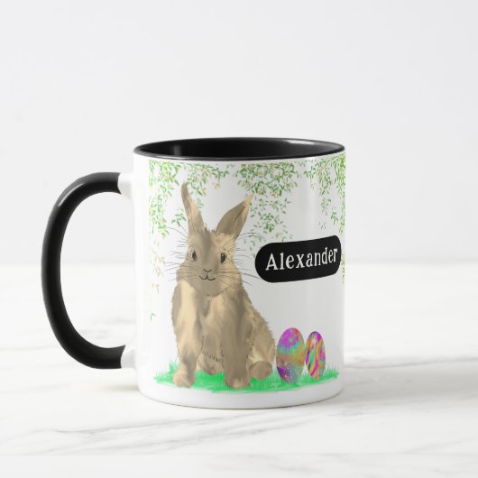 Ostereier Personalisierter Name Tasse (Links)