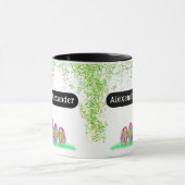 Ostereier Personalisierter Name Tasse (Zentrum)