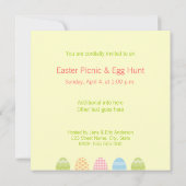 Ostereier Picnic-Party Einladung (Rückseite)