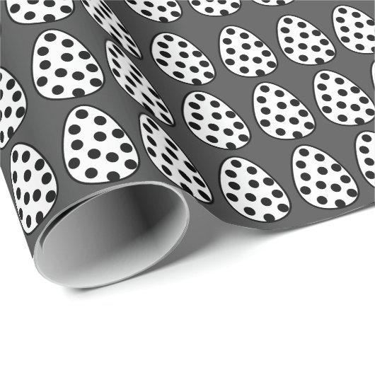 Ostereier Polka Dot Happy Ostermuster Geschenkpapier (Rolleneckpunkt)