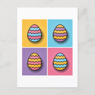 Ostereier Pop Kunstästhetik Postkarte