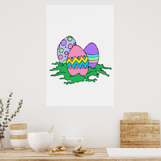 Ostereier Poster (Küche)