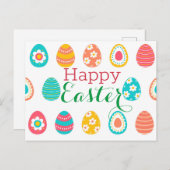 Ostereier Postkarte (Vorne/Hinten)