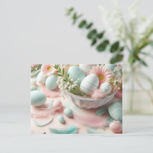 Ostereier Postkarte (Stehend Vorderseite)