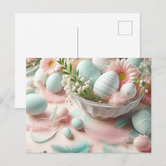 Ostereier Postkarte (Vorne/Hinten)