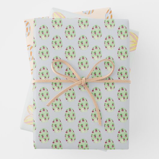 Ostereier Preppy Geschenkpapier Set (Beispiel)