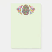 Ostereier-Psychedel-Design Kinder Bio-T-Shirt Post-it Klebezettel (Vorderseite)