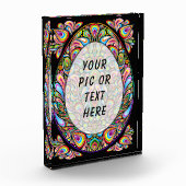 Ostereier-Psychedelic-Design Fotoblock (Links)