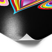 Ostereier-Psychedelic-Design Fotodruck (Ecke)