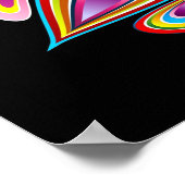 Ostereier-Psychedelic-Design Poster (Ecke)