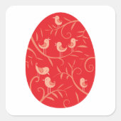 Ostereier Quadratischer Aufkleber (Vorderseite)