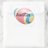 Ostereier Quadratischer Aufkleber (Tasche)