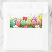 Ostereier Rechteckiger Aufkleber (Tasche)