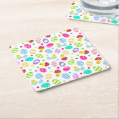 Ostereier Rechteckiger Pappuntersetzer (angewinkelt)