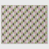 Ostereier Retrofarbenmuster Geschenkpapier (Flach)