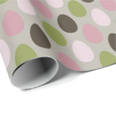 Ostereier Retrofarbenmuster Geschenkpapier (Rolleneckpunkt)