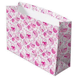 Ostereier Rosa Grafik Geschenk Tasche Große Geschenktüte