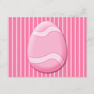 Ostereier (rosa) Postkarte