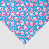 Ostereier rosa, weiße Farbgeschenke Seidenpapier (Ausschnitt)