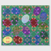 Ostereier-Rose-Muster "Happy Oaster" Geschenkpapier (Flach)