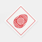 Ostereier, rot-orthodox serviette (Ecke)