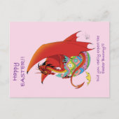 Ostereier Roter Drache Postkarte (Vorderseite)