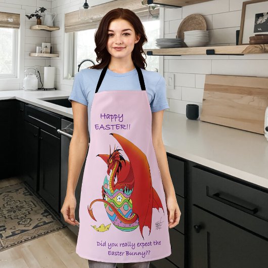 Ostereier Roter Drache Schürze