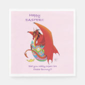 Ostereier Roter Drache Serviette (Vorderseite)
