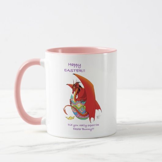 Ostereier Roter Drache Tasse (Links)