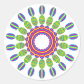 Ostereier Runder Aufkleber (Vorderseite)