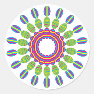 Ostereier Runder Aufkleber