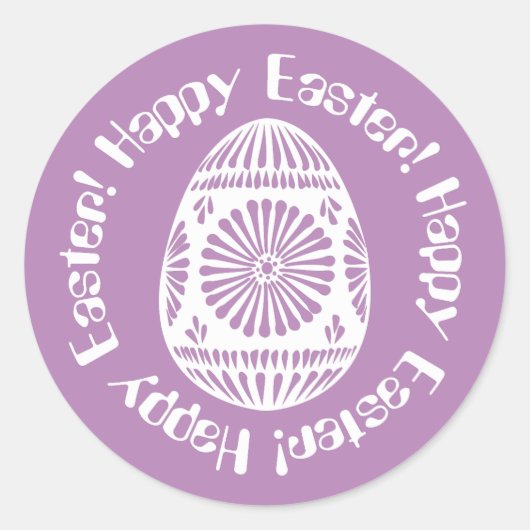 Ostereier Runder Aufkleber (Vorderseite)