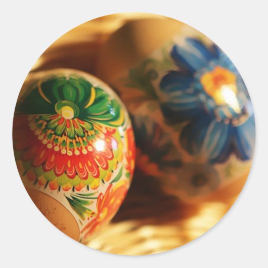 Ostereier Runder Aufkleber (Vorderseite)