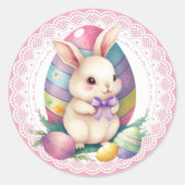 Ostereier Runder Aufkleber (Vorderseite)