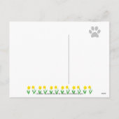 Ostereier Schokolade Labrador Cartoon Feiertagspostkarte (Rückseite)