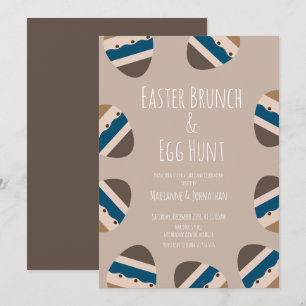 Ostereier-Schokoladen-Brunch-Ostersuche Einladung