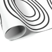 Ostereier Schwarz-Weiß glückliche Ostern Geschenkpapier (Rolleneckpunkt)