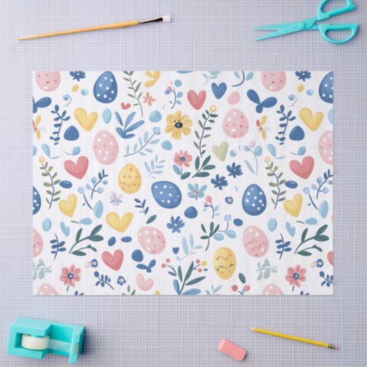 Ostereier Seidenpapier (Basteln)