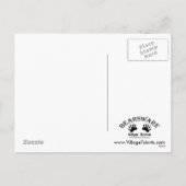 Ostereier Spiral Fraktal Feiertagspostkarte (Rückseite)