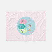 Ostereier Springtime Lavendel Blush Fleecedecke (Vorderseite (Horizontal))