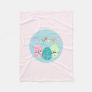 Ostereier Springtime Lavendel Blush Fleecedecke