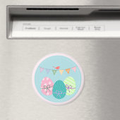 Ostereier Springtime Lavendel Blush Magnet (In Situ (Geschirrspüler))