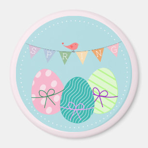 Ostereier Springtime Lavendel Blush Magnet