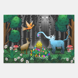 Ostereier-Suche Geschenkpapier Set