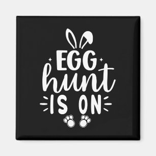 Ostereier-Suche ist lustig Ostertag Die Eiersuche Magnet