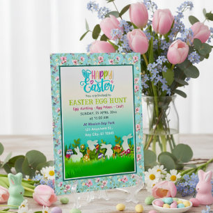 Ostereier-Suche, Kinder-Osterfeier-Party Einladung