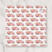 Ostereier-Suche mit rosa Lastwagen Geschenkanhänger (Rückseite)