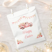 Ostereier-Suche mit rosa Lastwagen Geschenktütchen (Ausgeschnitten)