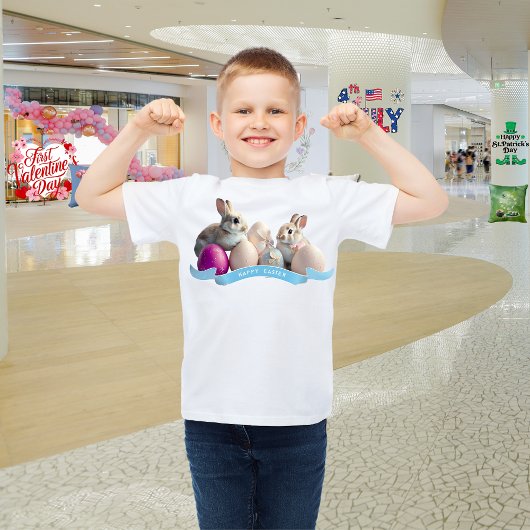 Ostereier T - Shirt Zwei Kaninchen & Ostereier