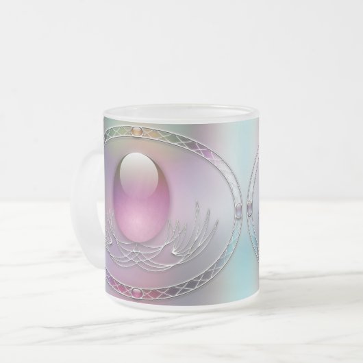 Ostereier-Tasse Mattglastasse (Vorderseite Links)